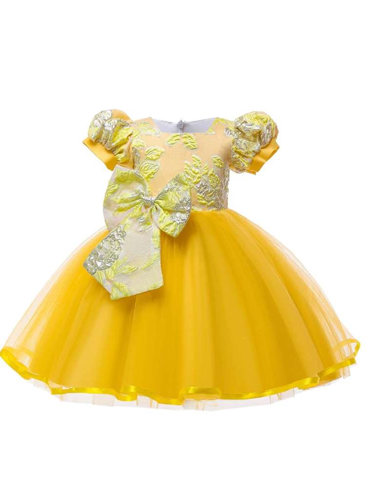 Regular Fit Contrast Mesh Midi Yellow Kids Clothing 623