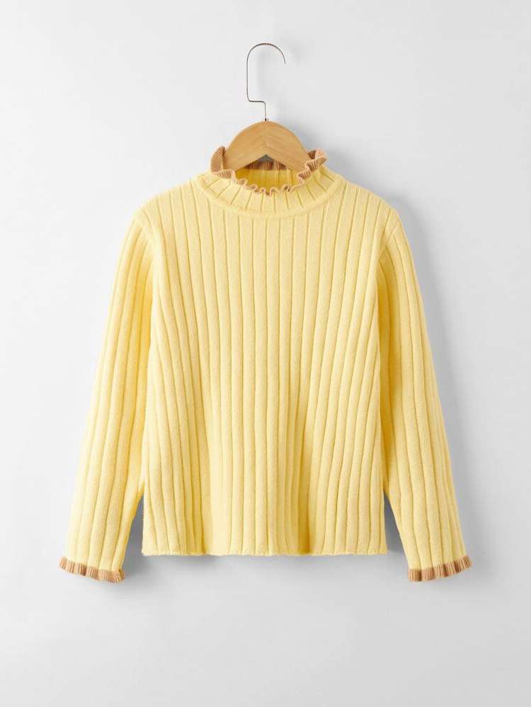 Regular Long Sleeve Cute Girls Sweaters 9342