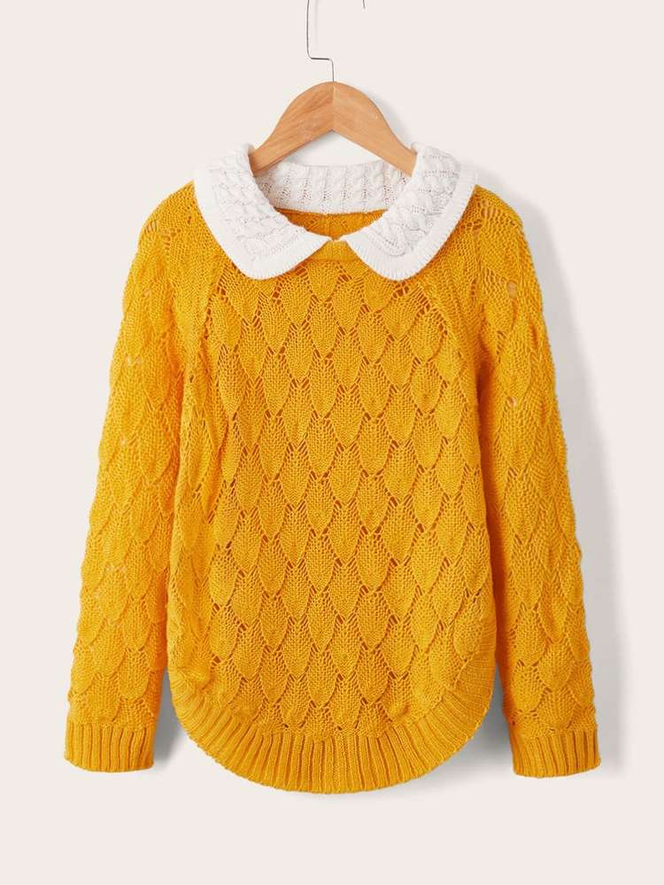 Regular Fit Long Sleeve Yellow Kids Clothing 9196