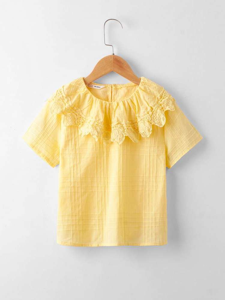  Yellow Round Neck Kids Clothing 74