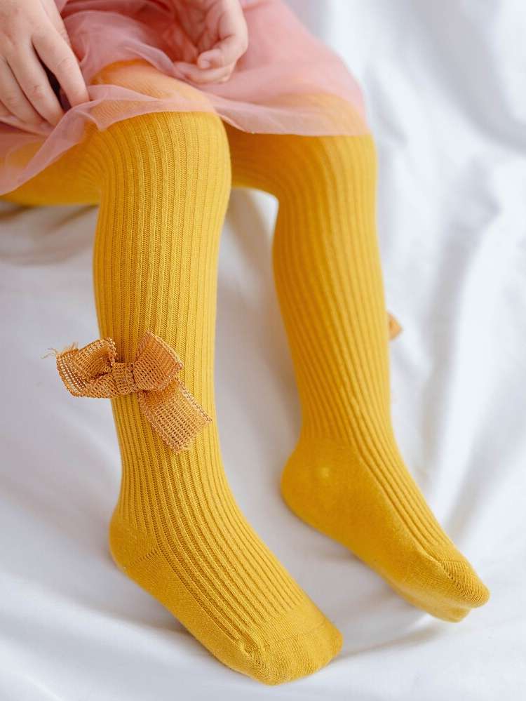 Plain  Kids Tights 8459