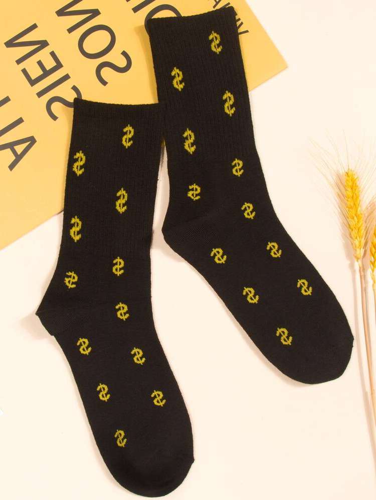  Yellow  Men Socks 6279