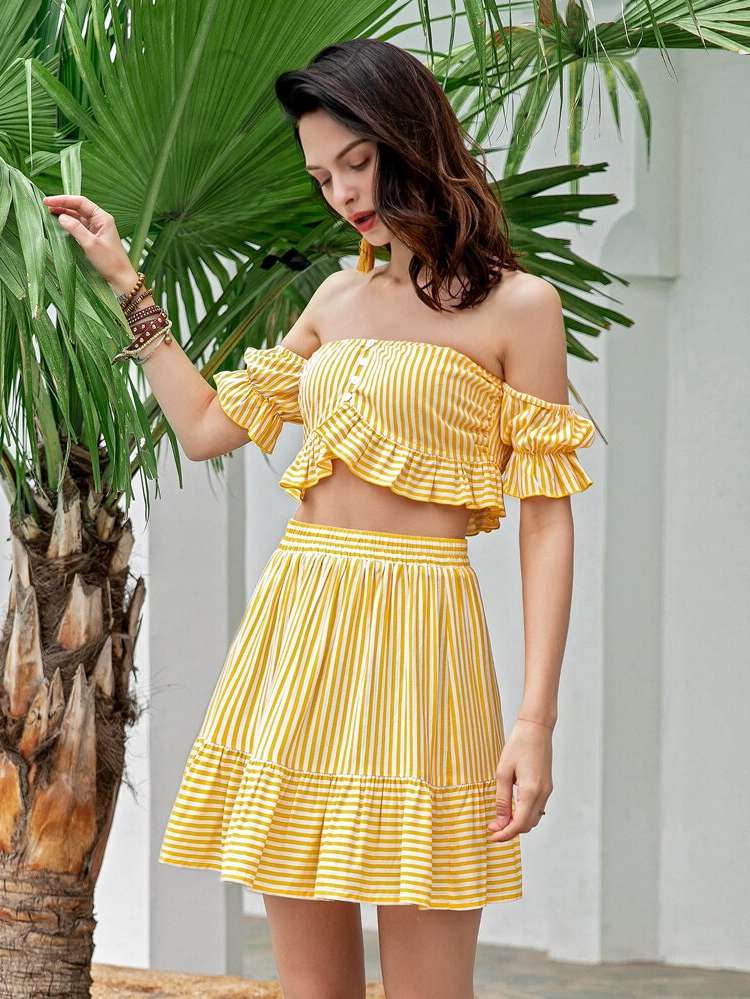  Short Sleeve Ruffle Women Clothing 568