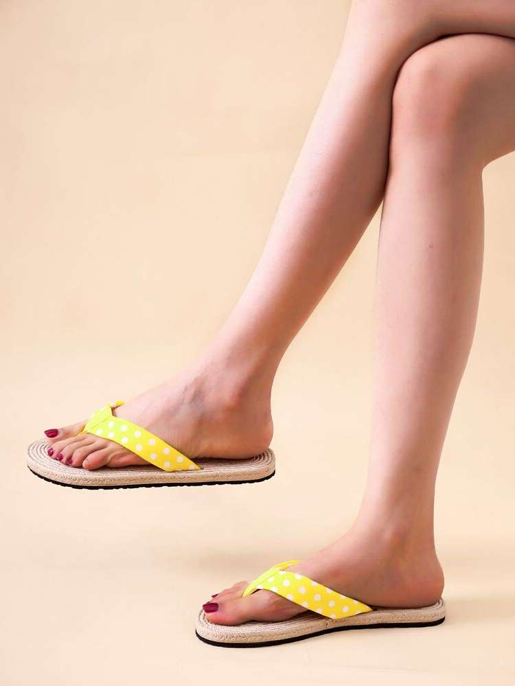  Vacation Yellow Women Shoes 4705